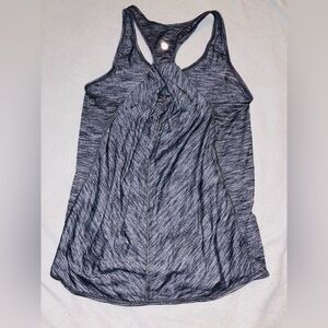 Lululemon Women's Gray Racerback Stretch Scoop Neck Sleeveless Athletic Tank